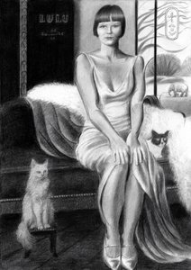 Glamour vintage com gatos de Corné Akkers