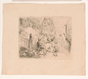 Frans Hercules van Anjou expulso de Antuérpia de Corneille Seghers