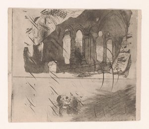 Ruínas de uma abadia de Corneille Seghers