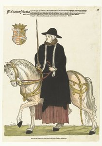 Retrato de Maria da Hungria a cavalo