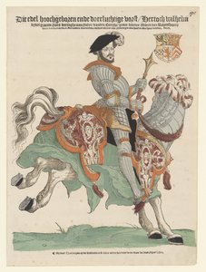 Retrato do Duque Willem van Cleves, Jülich e Berg, Conde de Mark, Senhor de Ravenstein a cavalo