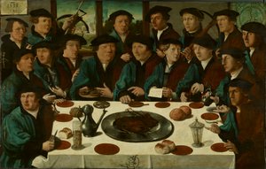 Holandês:  De Braspenningsmaaltijd Banquete dos membros da Guarda Cívica de Amesterdão.

 Título(s) alternativo(s):  
Holandês:  De Braspenningsmaaltijd Banquete do Esquadrão D da Guarda Cívica de Amesterdão, "O Banquete de Braspenning"