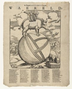 O porco alado no mundo
O Actionista Voador sobre o mundo (título sobre o objecto)