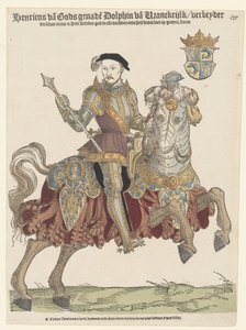 Retrato do rei Henrique II da França a cavalo, 1542-1543