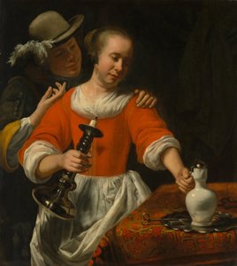 Uma jovem e um Cavalier, início dos anos 1660.