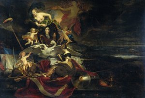 Alegoria sobre o Raid holandês no Medway (1667), com um Retrato de Cornelis de Witt