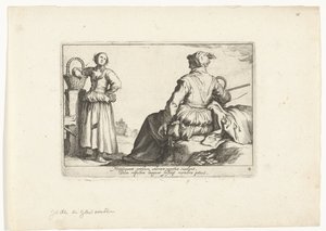 Duas mulheres camponesas Cenas pastorais (título da série) Otia delectant (título da série)