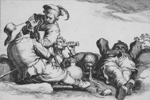 Beber Camponesa, da série Dezesseis Assuntos Camponeses, século XVII.