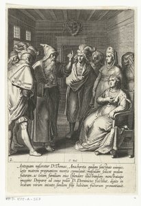 Profecia para a mãe de Tomás de Aquino
A vida de São Tomás de Aquino (título da série) de Cornelis Boel
