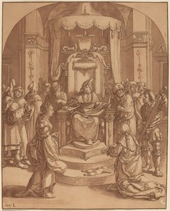 O Julgamento de Salomão, 1782. de Cornelis Brouwer