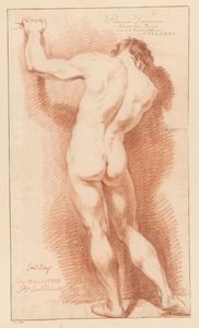 Nu masculino em pé, visto por trás (1º prémio 1771) de Cornelis Buys