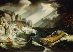 O Naufrágio do "Amsterdam", c.1630 (óleo sobre tela)