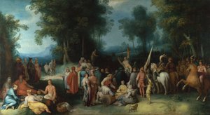 A Pregação de São João Batista, 1602 de Cornelis Cornelisz. Haarlem van