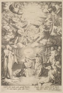 Batismo de Cristo, c. 1600 de Cornelis Cornelisz van Haarlem
