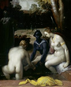 Bate-Seba em seu banheiro, 1594