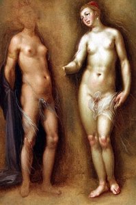 Estudo de dois nus femininos