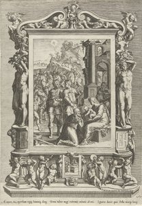 Adoração pelos reis de Cornelis Cort