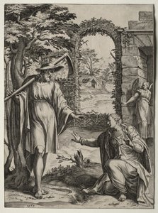 Cristo Aparecendo a Maria Madalena de Cornelis Cort
