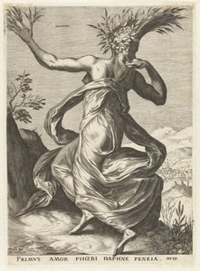 Dafne Deusas e Ninfas (título da série) de Cornelis Cort