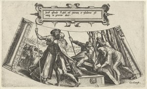 O encontro de Jacob e Raquel no poço
A história de Jacob (título da série) de Cornelis Cort