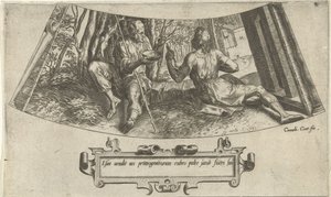 Esau vende o seu direito de primogénito
A história de Jacob e Esaú (título da série) de Cornelis Cort