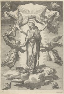 Ascensão e coroação de Maria de Cornelis Cort