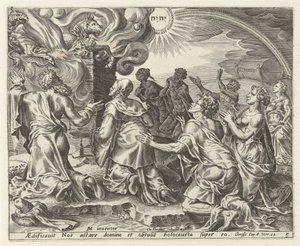 O sacrifício de Noé
História de Noé (título da série) de Cornelis Cort