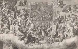 Lamento da Arte de Pintar Metade Superior, 1579. de Cornelis Cort