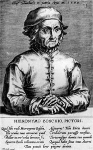 Retrato de Hieronymus Bosch, década de 1570. de Cornelis Cort