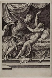 Tarquínio e Lucrécia de Cornelis Cort