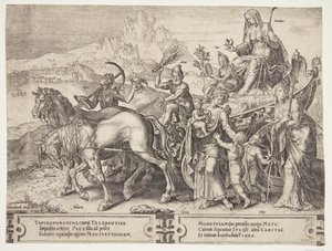 O triunfo da humildade de Cornelis Cort