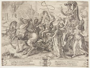 O triunfo do orgulho de Cornelis Cort