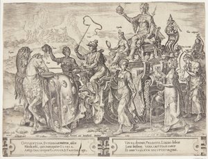 O triunfo das riquezas de Cornelis Cort