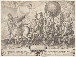 O triunfo do mundo de Cornelis Cort