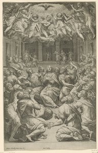 Derramamento do Espírito Santo de Cornelis Cort