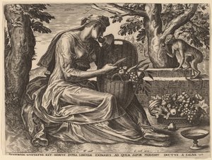 Gosto de Cornelis Cort after Frans Floris I