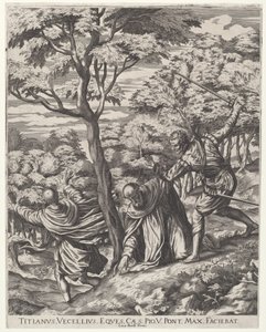 O Assassinato de São Pedro Mártir de Cornelis Cort, after Titian