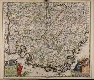 Condado e governo geral da Provença: divisão em senecausas e vigilância com os terrenos adjacentes para evitar a princesa de Orange, o condado de Venaisin, etc., e ver as memórias mais recentes de Cornelis Danckerts