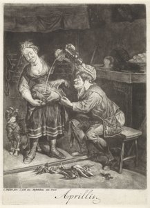 abril Aprillis (título no objeto) Os doze meses do ano, Les XII Mois de l