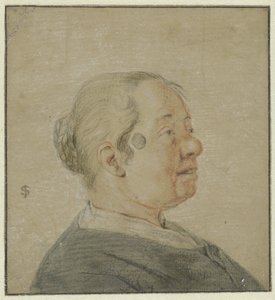 Busto de uma mulher, perfil direito de Cornelis Dusart