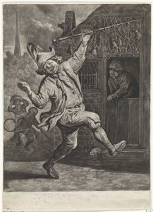 O cortador de calos, c. 1700 de Cornelis Dusart