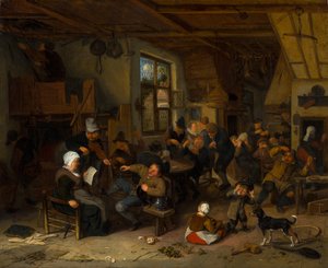 Estalagem camponesa de Cornelis Dusart