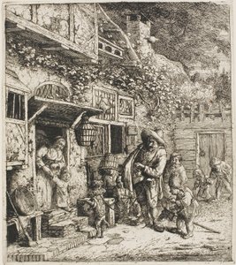 O cão dançarino de Cornelis Dusart