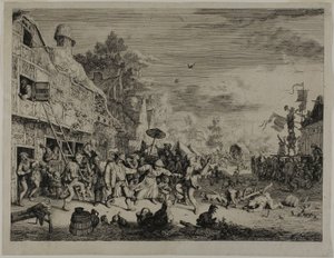 A Festa da Aldeia de Cornelis Dusart
