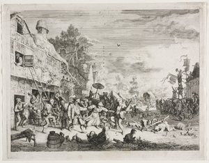 Village Féte. de Cornelis Dusart