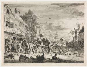 Festa da Vila. de Cornelis Dusart