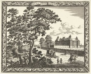 Vista do Palácio Honselaarsdijk
T Huys t Honslerdyk (título sobre o objecto)