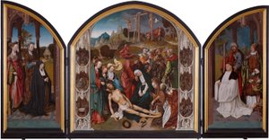 Tríptico com a Lamentação de Cristo de Cornelis Engebrechtsz.