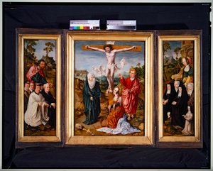 Tríptico da Crucificação (painel, central) de Cornelis Engelbrechtsen