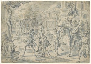 Atirando no cadáver do pai de Cornelis Floris (II) (circle of)
